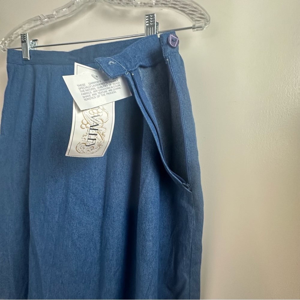 Napa Valley Denim Boho Embroidered Geometric Trim Vintage 90’s/Y2K Skirt NWT 12 - Picture 12 of 15